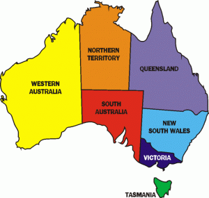 ออสเตรเลีย map
